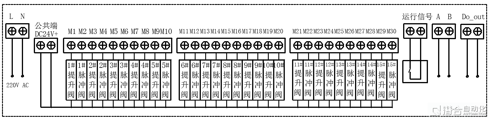 脈沖控制儀接線圖